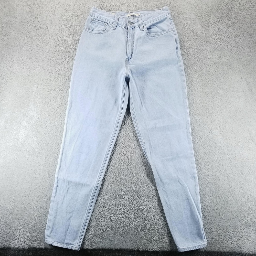 Levis Jeans Womens 27 Blue 80s‎ Mom High Rise Relaxed Tapered Light Wash Denim